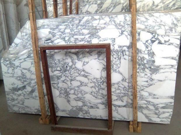 Italian White Arabescato Marble Slab for Flooring Tile Decoration (5)